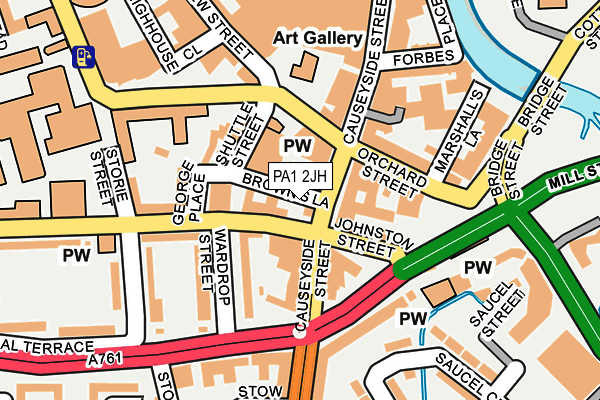 PA1 2JH map - OS OpenMap – Local (Ordnance Survey) PA1 2JH map - OS OpenMap – Local (Ordnance Survey)