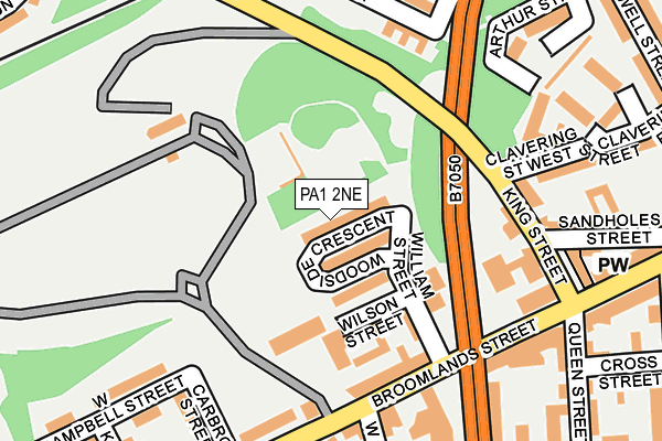 PA1 2NE map - OS OpenMap – Local (Ordnance Survey) PA1 2NE map - OS OpenMap – Local (Ordnance Survey)