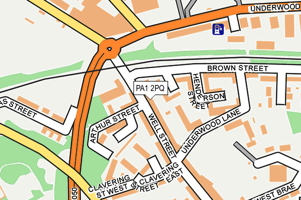 PA1 2PQ map - OS OpenMap – Local (Ordnance Survey) PA1 2PQ map - OS OpenMap – Local (Ordnance Survey)