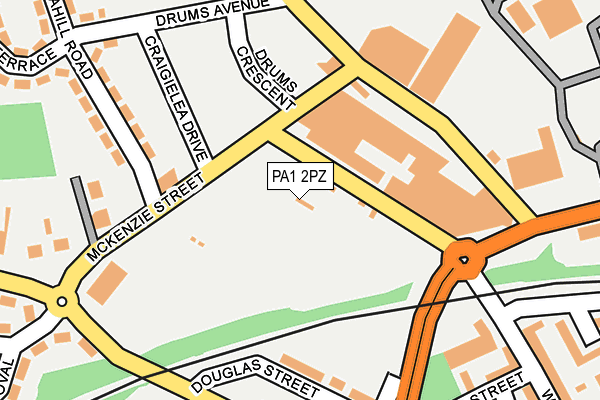 PA1 2PZ map - OS OpenMap – Local (Ordnance Survey) PA1 2PZ map - OS OpenMap – Local (Ordnance Survey)