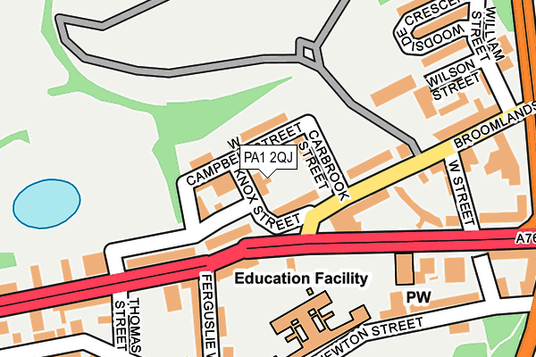 PA1 2QJ map - OS OpenMap – Local (Ordnance Survey) PA1 2QJ map - OS OpenMap – Local (Ordnance Survey)