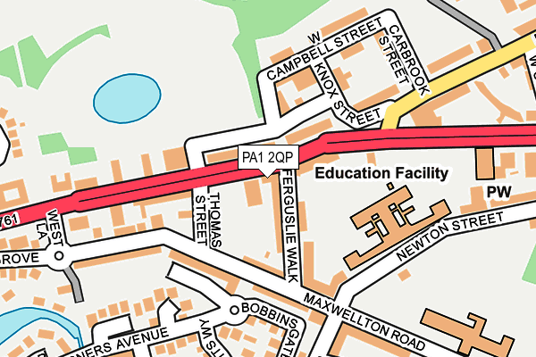 PA1 2QP map - OS OpenMap – Local (Ordnance Survey) PA1 2QP map - OS OpenMap – Local (Ordnance Survey)