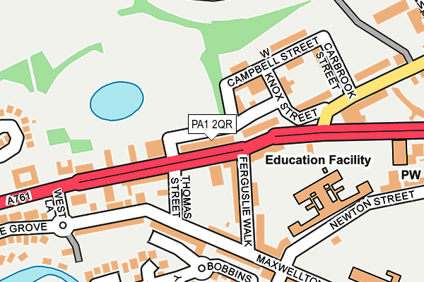 PA1 2QR map - OS OpenMap – Local (Ordnance Survey) PA1 2QR map - OS OpenMap – Local (Ordnance Survey)