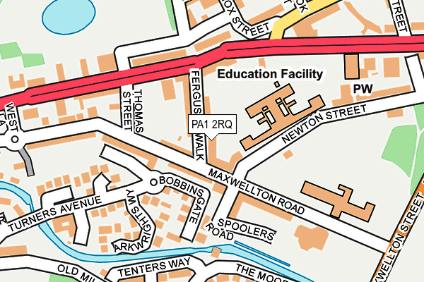 PA1 2RQ map - OS OpenMap – Local (Ordnance Survey) PA1 2RQ map - OS OpenMap – Local (Ordnance Survey)