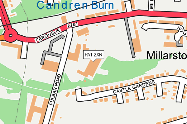 PA1 2XR map - OS OpenMap – Local (Ordnance Survey)