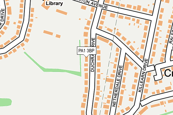 PA1 3BP map - OS OpenMap – Local (Ordnance Survey) PA1 3BP map - OS OpenMap – Local (Ordnance Survey)