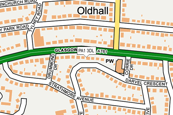 PA1 3DL map - OS OpenMap – Local (Ordnance Survey) PA1 3DL map - OS OpenMap – Local (Ordnance Survey)