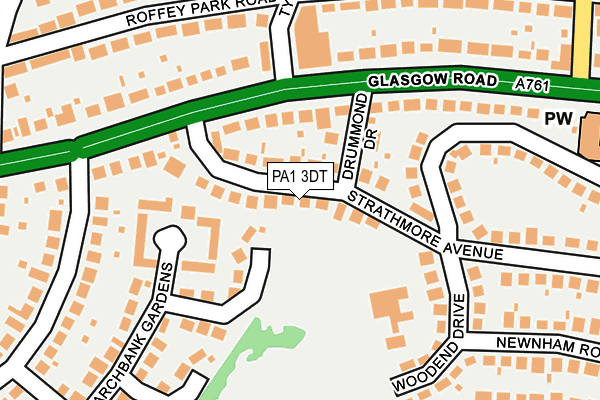 PA1 3DT map - OS OpenMap – Local (Ordnance Survey) PA1 3DT map - OS OpenMap – Local (Ordnance Survey)