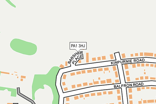 PA1 3HJ map - OS OpenMap – Local (Ordnance Survey) PA1 3HJ map - OS OpenMap – Local (Ordnance Survey)