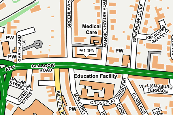 PA1 3PA map - OS OpenMap – Local (Ordnance Survey) PA1 3PA map - OS OpenMap – Local (Ordnance Survey)