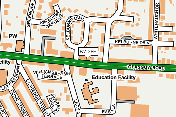 PA1 3PE map - OS OpenMap – Local (Ordnance Survey) PA1 3PE map - OS OpenMap – Local (Ordnance Survey)