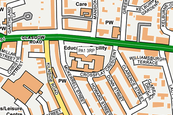 PA1 3RP map - OS OpenMap – Local (Ordnance Survey) PA1 3RP map - OS OpenMap – Local (Ordnance Survey)