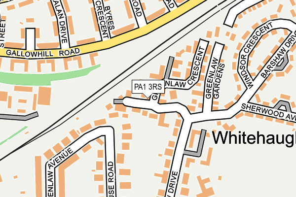 PA1 3RS map - OS OpenMap – Local (Ordnance Survey) PA1 3RS map - OS OpenMap – Local (Ordnance Survey)