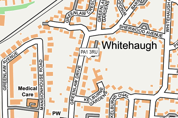 PA1 3RU map - OS OpenMap – Local (Ordnance Survey) PA1 3RU map - OS OpenMap – Local (Ordnance Survey)