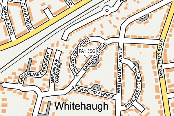 PA1 3SG map - OS OpenMap – Local (Ordnance Survey) PA1 3SG map - OS OpenMap – Local (Ordnance Survey)