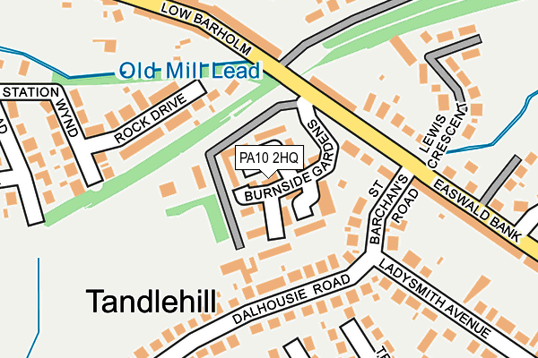 PA10 2HQ map - OS OpenMap – Local (Ordnance Survey) PA10 2HQ map - OS OpenMap – Local (Ordnance Survey)