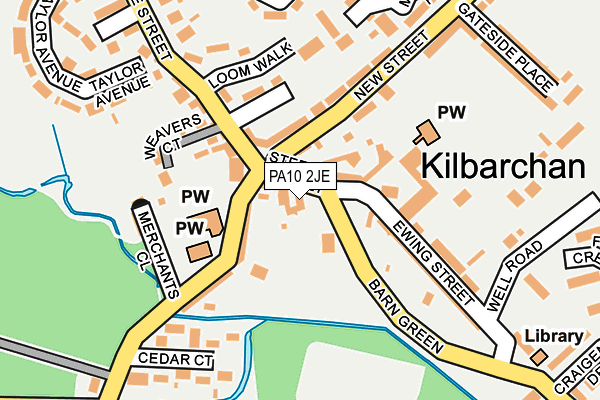 PA10 2JE map - OS OpenMap – Local (Ordnance Survey) PA10 2JE map - OS OpenMap – Local (Ordnance Survey)
