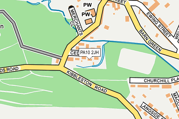 PA10 2JH map - OS OpenMap – Local (Ordnance Survey) PA10 2JH map - OS OpenMap – Local (Ordnance Survey)
