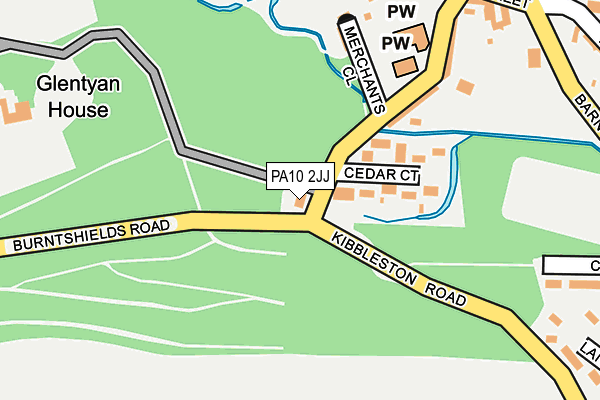 PA10 2JJ map - OS OpenMap – Local (Ordnance Survey) PA10 2JJ map - OS OpenMap – Local (Ordnance Survey)