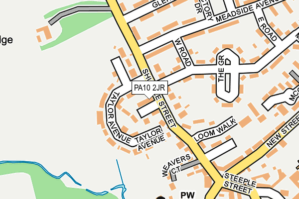 PA10 2JR map - OS OpenMap – Local (Ordnance Survey) PA10 2JR map - OS OpenMap – Local (Ordnance Survey)