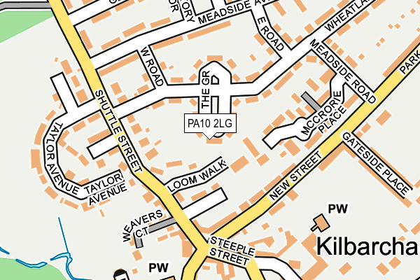 PA10 2LG map - OS OpenMap – Local (Ordnance Survey) PA10 2LG map - OS OpenMap – Local (Ordnance Survey)