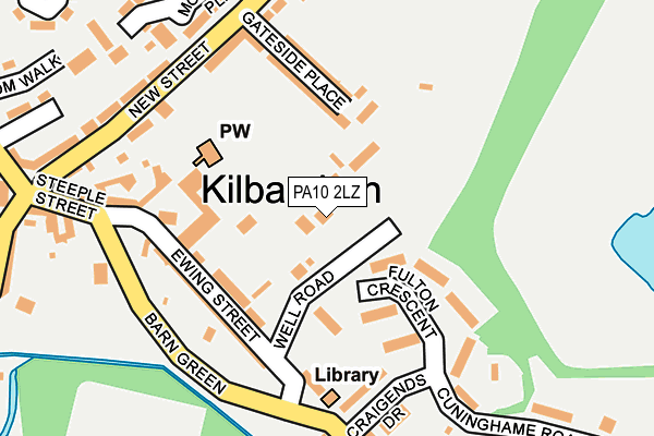 PA10 2LZ map - OS OpenMap – Local (Ordnance Survey) PA10 2LZ map - OS OpenMap – Local (Ordnance Survey)