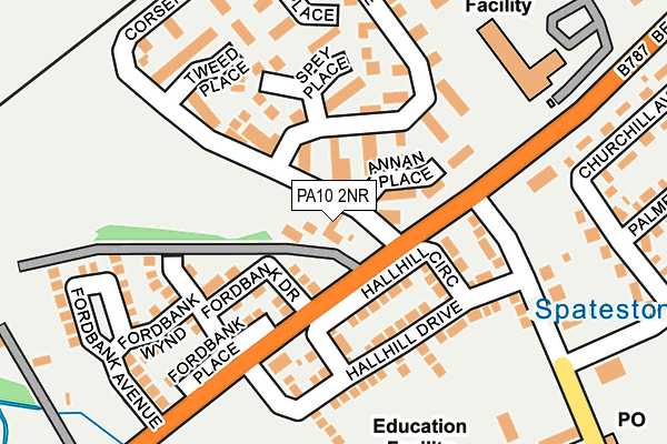 PA10 2NR map - OS OpenMap – Local (Ordnance Survey) PA10 2NR map - OS OpenMap – Local (Ordnance Survey)