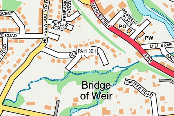 PA11 3BH map - OS OpenMap – Local (Ordnance Survey) PA11 3BH map - OS OpenMap – Local (Ordnance Survey)