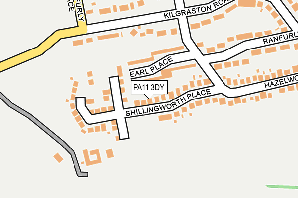 PA11 3DY map - OS OpenMap – Local (Ordnance Survey) PA11 3DY map - OS OpenMap – Local (Ordnance Survey)