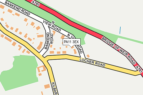 PA11 3EX map - OS OpenMap – Local (Ordnance Survey) PA11 3EX map - OS OpenMap – Local (Ordnance Survey)