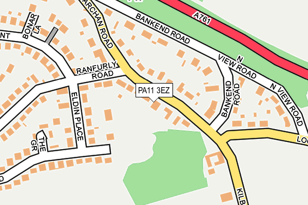 PA11 3EZ map - OS OpenMap – Local (Ordnance Survey) PA11 3EZ map - OS OpenMap – Local (Ordnance Survey)