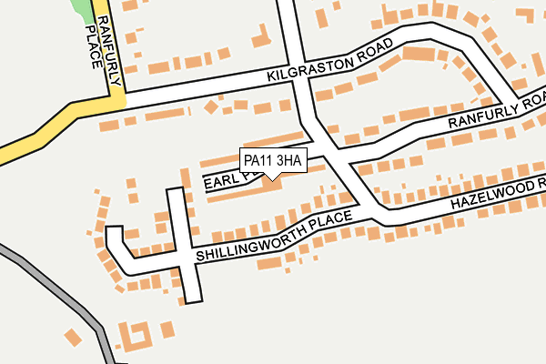PA11 3HA map - OS OpenMap – Local (Ordnance Survey) PA11 3HA map - OS OpenMap – Local (Ordnance Survey)