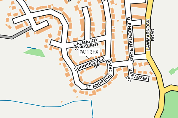 PA11 3HX map - OS OpenMap – Local (Ordnance Survey) PA11 3HX map - OS OpenMap – Local (Ordnance Survey)
