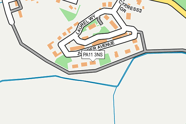 PA11 3NS map - OS OpenMap – Local (Ordnance Survey) PA11 3NS map - OS OpenMap – Local (Ordnance Survey)