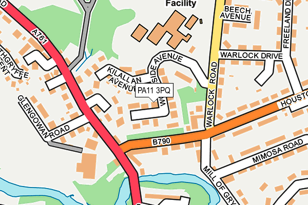 PA11 3PQ map - OS OpenMap – Local (Ordnance Survey) PA11 3PQ map - OS OpenMap – Local (Ordnance Survey)
