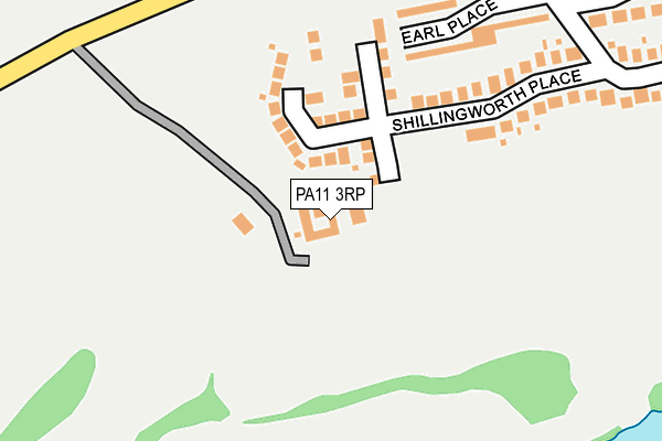 PA11 3RP map - OS OpenMap – Local (Ordnance Survey) PA11 3RP map - OS OpenMap – Local (Ordnance Survey)