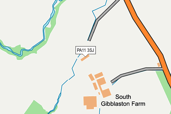 PA11 3SJ map - OS OpenMap – Local (Ordnance Survey) PA11 3SJ map - OS OpenMap – Local (Ordnance Survey)