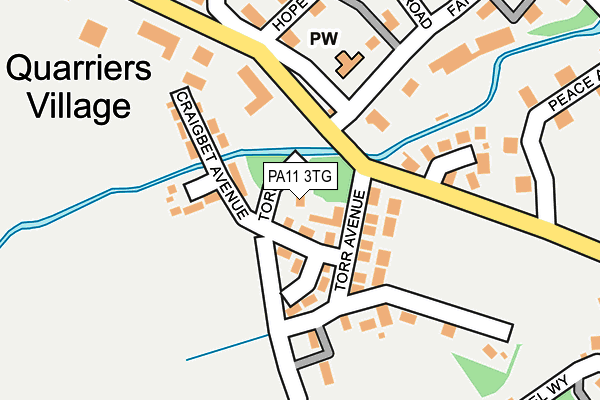 PA11 3TG map - OS OpenMap – Local (Ordnance Survey) PA11 3TG map - OS OpenMap – Local (Ordnance Survey)