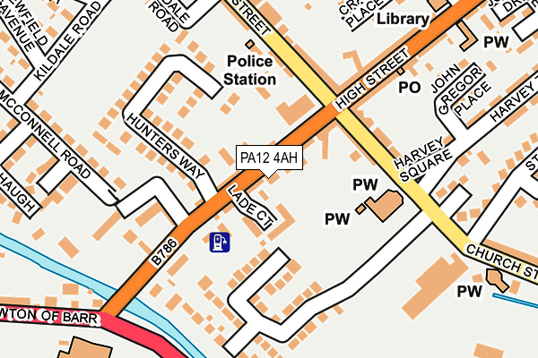 PA12 4AH map - OS OpenMap – Local (Ordnance Survey) PA12 4AH map - OS OpenMap – Local (Ordnance Survey)