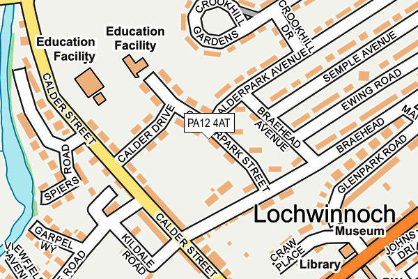 PA12 4AT map - OS OpenMap – Local (Ordnance Survey) PA12 4AT map - OS OpenMap – Local (Ordnance Survey)