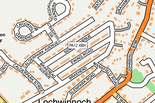 PA12 4BH map - OS OpenMap – Local (Ordnance Survey) PA12 4BH map - OS OpenMap – Local (Ordnance Survey)