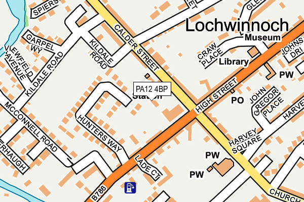 PA12 4BP map - OS OpenMap – Local (Ordnance Survey) PA12 4BP map - OS OpenMap – Local (Ordnance Survey)