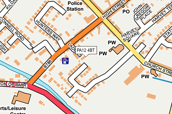 PA12 4BT map - OS OpenMap – Local (Ordnance Survey) PA12 4BT map - OS OpenMap – Local (Ordnance Survey)