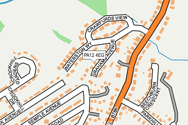 PA12 4EG map - OS OpenMap – Local (Ordnance Survey) PA12 4EG map - OS OpenMap – Local (Ordnance Survey)