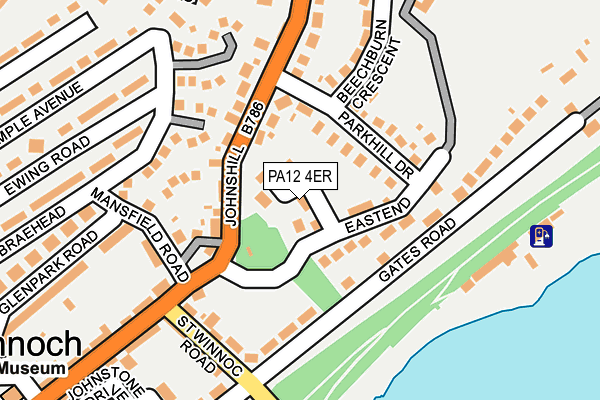 PA12 4ER map - OS OpenMap – Local (Ordnance Survey) PA12 4ER map - OS OpenMap – Local (Ordnance Survey)