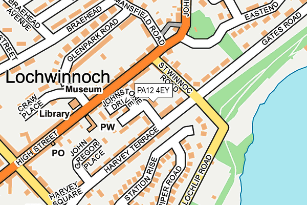 PA12 4EY map - OS OpenMap – Local (Ordnance Survey) PA12 4EY map - OS OpenMap – Local (Ordnance Survey)