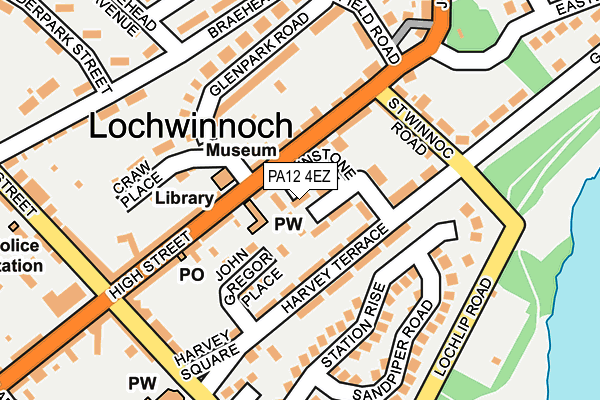 PA12 4EZ map - OS OpenMap – Local (Ordnance Survey) PA12 4EZ map - OS OpenMap – Local (Ordnance Survey)