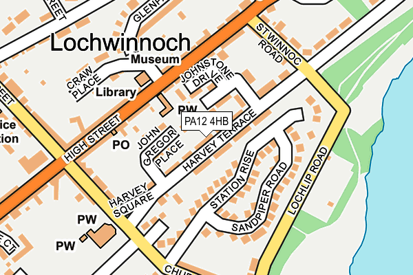 PA12 4HB map - OS OpenMap – Local (Ordnance Survey) PA12 4HB map - OS OpenMap – Local (Ordnance Survey)