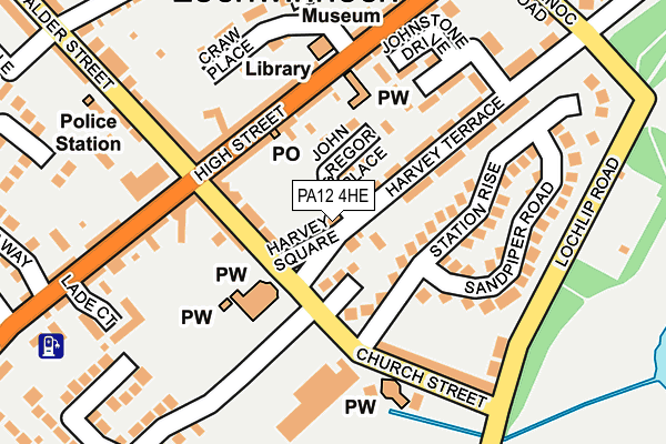 PA12 4HE map - OS OpenMap – Local (Ordnance Survey) PA12 4HE map - OS OpenMap – Local (Ordnance Survey)