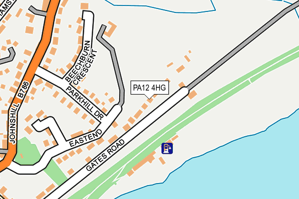 PA12 4HG map - OS OpenMap – Local (Ordnance Survey) PA12 4HG map - OS OpenMap – Local (Ordnance Survey)